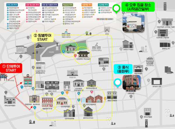 인차이나로드 탐방지도