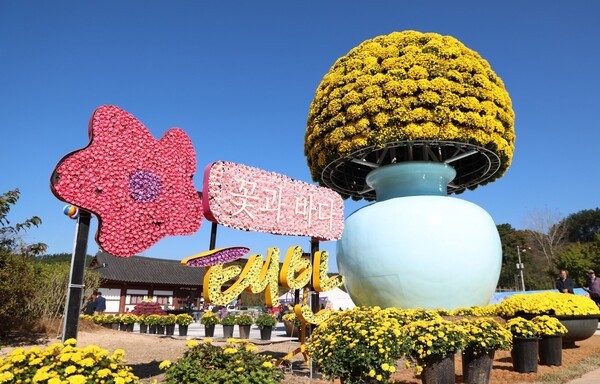 ▲태안 국화축제장 모습. /사진-태안군