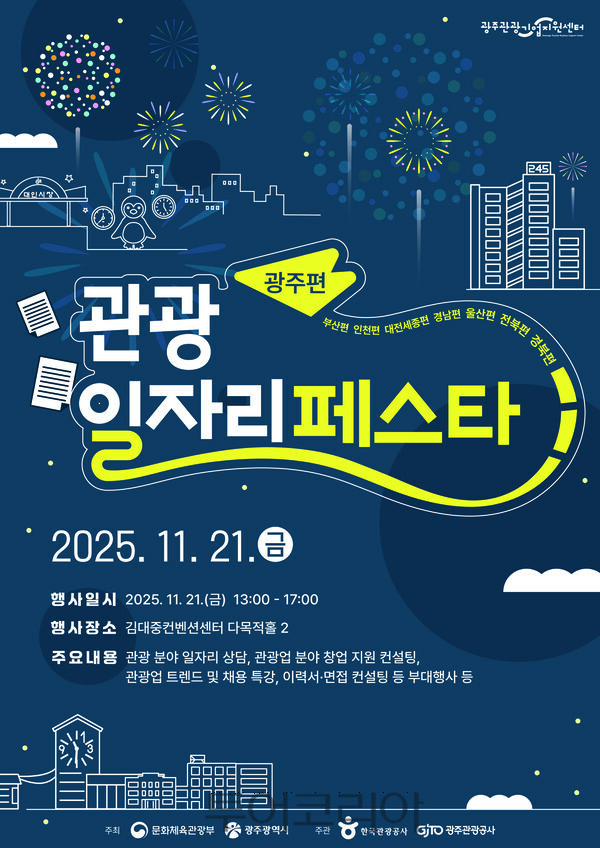 광주관광기업지원센터, 청년 인재 발굴 '적극'···광주 관광 일자리 페... - 뉴스 썸네일 이미지