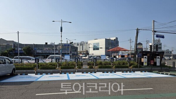 인천항 내 전기차 충전시설/투어코리아뉴스 김경남 기자