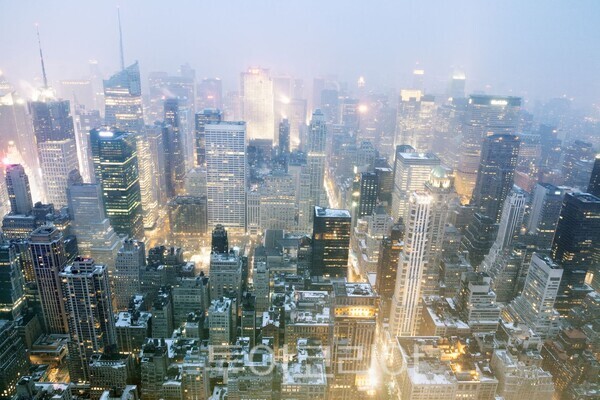 뉴욕 도심의 겨울 풍경/사진출처=클립아트코리아