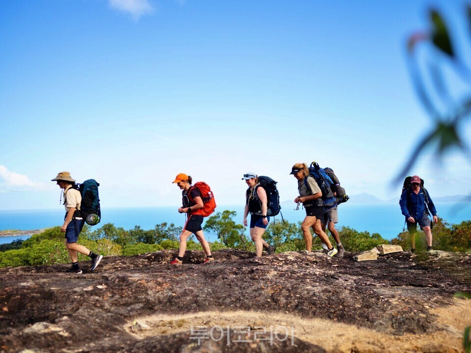  응가로 트랙을 하이킹 하는 사람들/사진- 호주 퀸즐랜드주 관광청